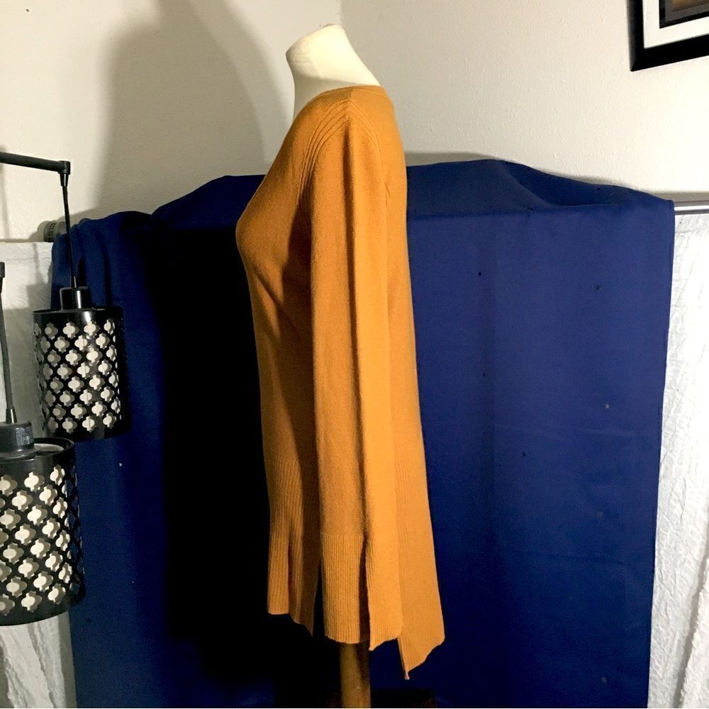 Free People Criss Crosd V Neck Tunic Bell Sleeves Top Size Small - Picture 4 of 12